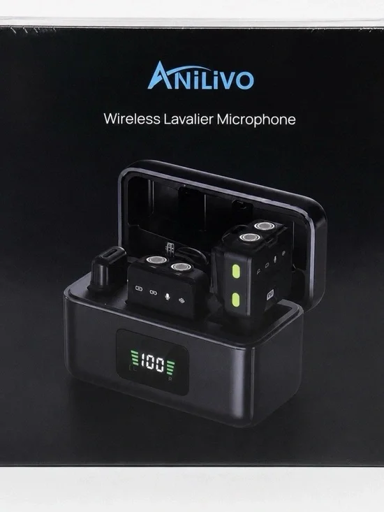 ANiLiVO Wireless Lavalier Microphone Lightning for iPhone New