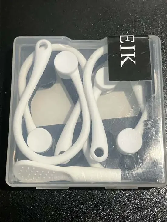 EIK Ear Hooks for AirPods Pro 3 Pairs White and Black | Sealed