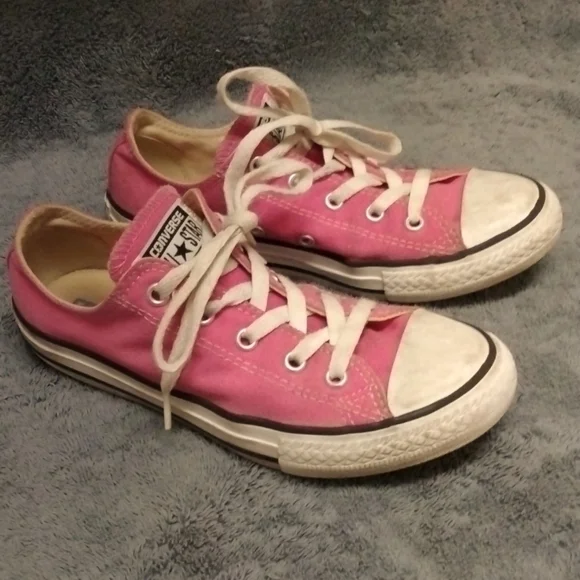 Converse All Star Classic Low Sneakers, Bubble Gum Pink/White, Youth US 2
