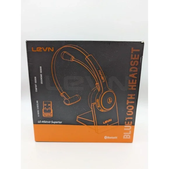 LEVN Bluetooth 5.0 Headset Wireless Headset with Microphone AI Noise Cancel‎