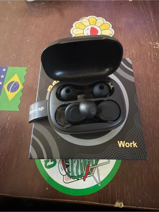 Nica Black True Earbuds with Compact Charging Case