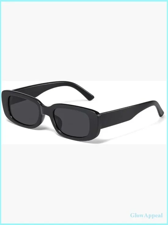 Trendy Y2K Retro Rectangle Sunglasses UV Protection Square Frame