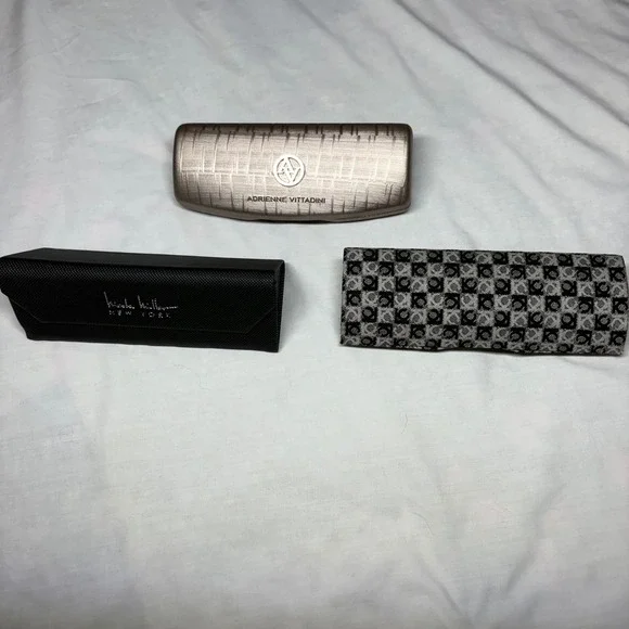 Nicole Miller Adrienne Vittadini Liz Claiborne Eyewear Cases Bundle 3pc Set