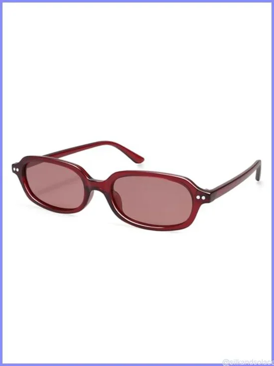 Retro Rectangle Sunglasses UV400 Polarized TAC Lens Half-Frame