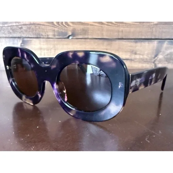 I-SEA Anthropologie Sunglasses Alanna Brown & Plum Turtle 29164062