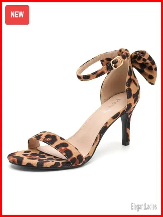 Kitten Heel Ankle Strap Sandals Buckle Bow Wedding Party Shoes