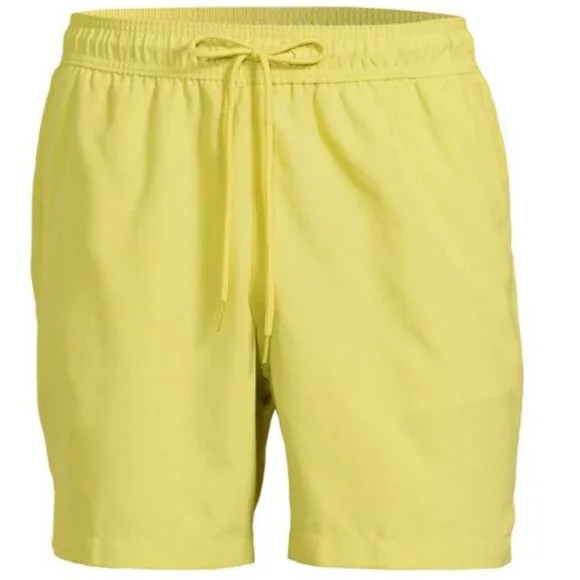 Pale Yellow Men's 3XL Swim Trunks Swim Shorts 6 Inch Inseam SIZE 48-50 NEW