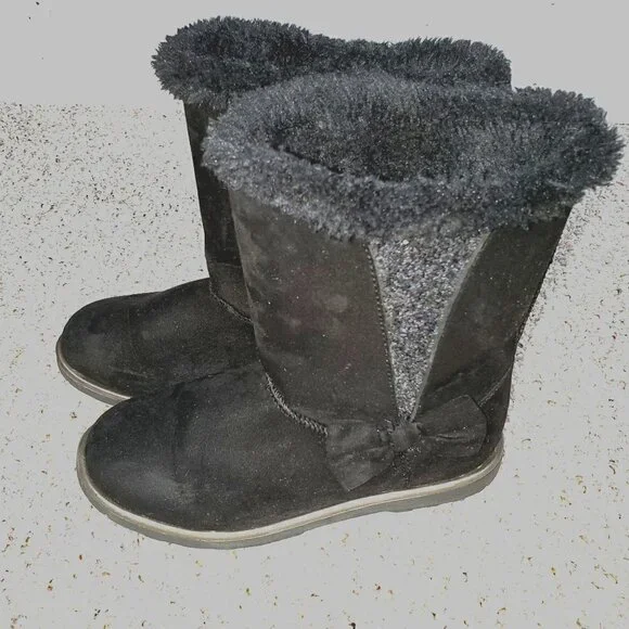 Girl’s Kohls Kinsley Black Boots Size 4M