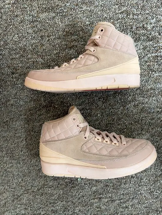 Size 5.5 (GS) - Jordan 2 Retro x Just Don Mid Arctic Orange 2017 BB