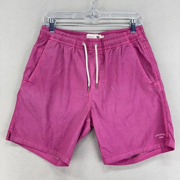Industrie Australia Boardshorts Mens Medium Pink Nylon Stretch Surf Beach Swim‎