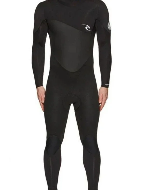 Rip Curl Men’s Black Long Sleeve Swim Rash Guard Wetsuit
