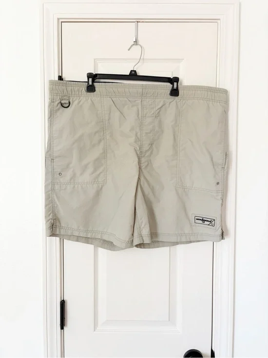 XXL • mens hook & tackle fishing shorts swim shorts swimsuit tan shorts