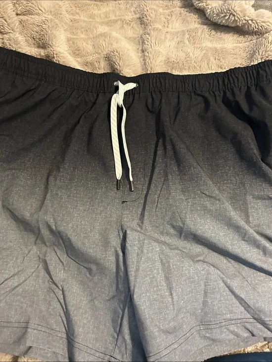 Sonoma Men's Black Swim Shorts with White Drawstring