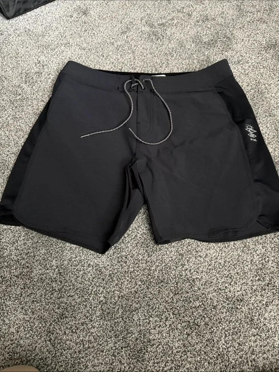Rip Curl Black Men's Board Shorts with Drawstring Waist