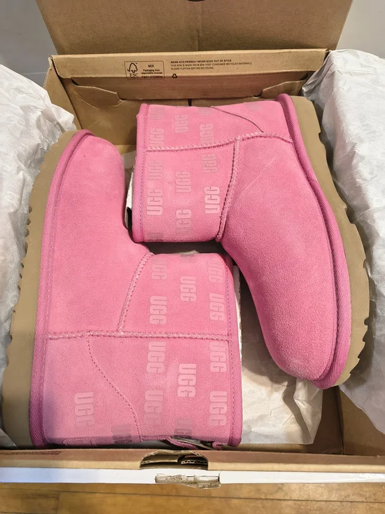 Kids Classic Mini II Ugg Print Size 6 Boots