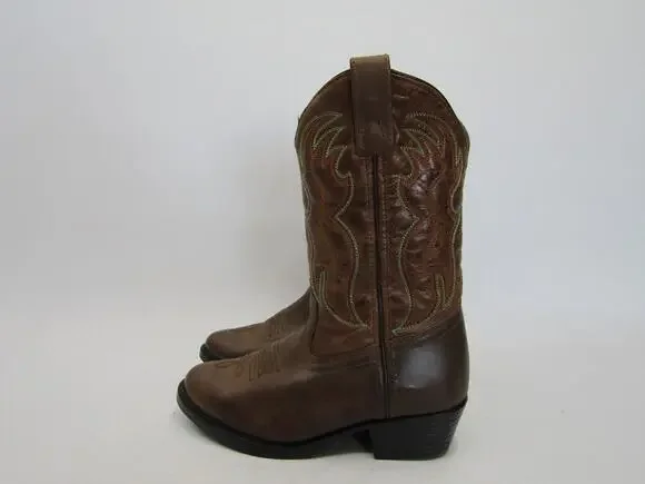 Smoky Mountain Little Kids Youth Sz 13.5 Brown Leather Western Cowboy Boots