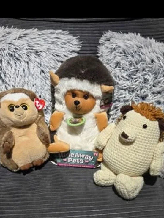 Plush Hedgehogs Set Of 3