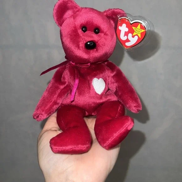 TY Beanie‎ Baby - VALENTINA the Red Bear (8.5 inch)