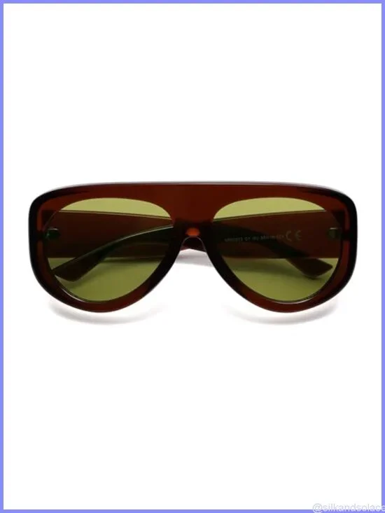 Oversized Aviator Sunglasses 90s Retro Y2K UV Protection Unisex