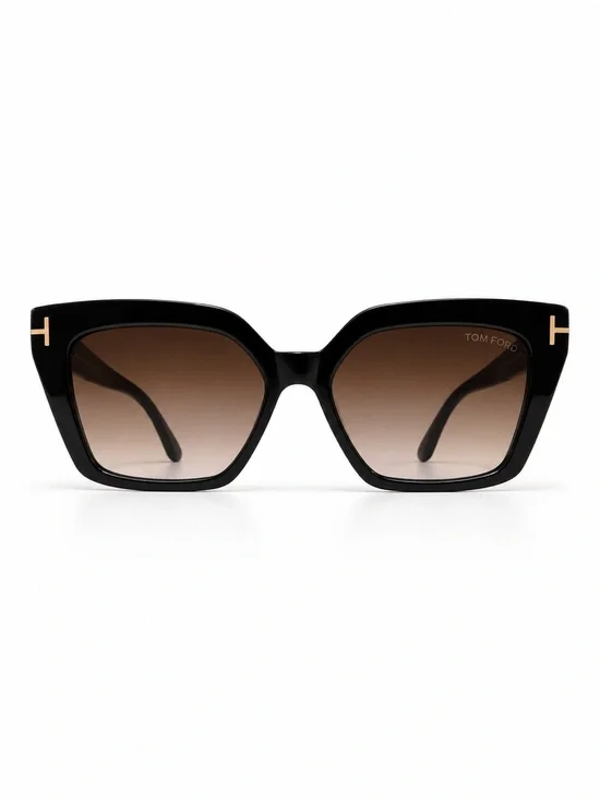 Tom Ford Winona TF1030 ECO 01Z Black Cat Eye Sunglasses 53mm