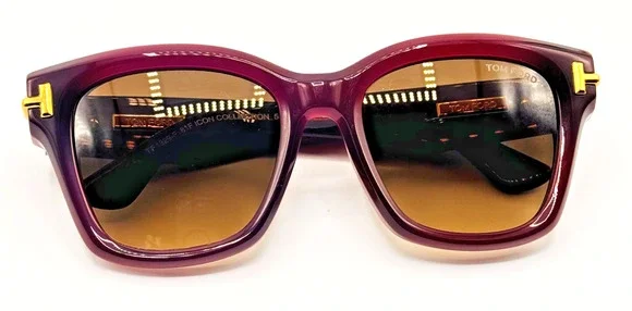Tom Ford Sunglasses TF1329-F 81F Icon Violet Butterfly Brown Gradient Asian Fit