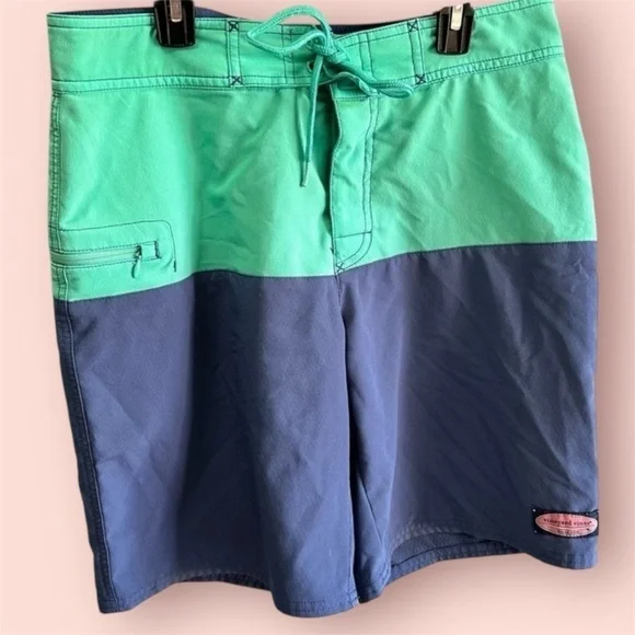 Vineyard Vines Pieced Stretch Board Shorts Men’s 30 Waist Swim Trunks