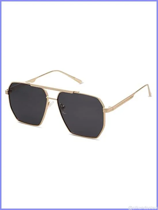 SOJOS Retro Oversized Square Polarized Sunglasses for Women Men UV400