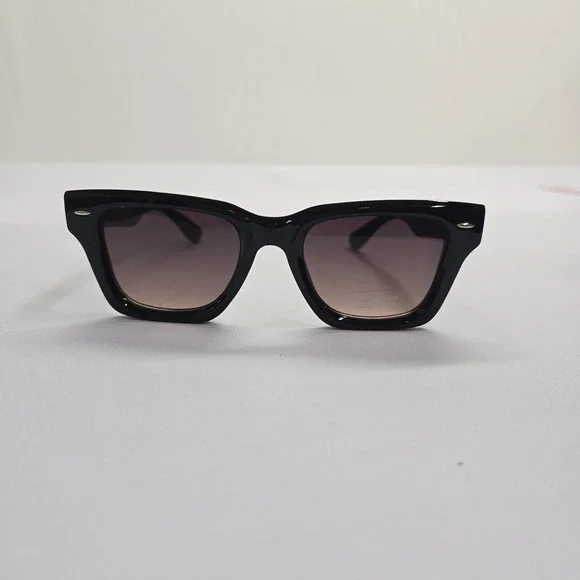 NEW Black Chunky Square‎ Sunglasses Gradient Lens UV Protection P25308AP