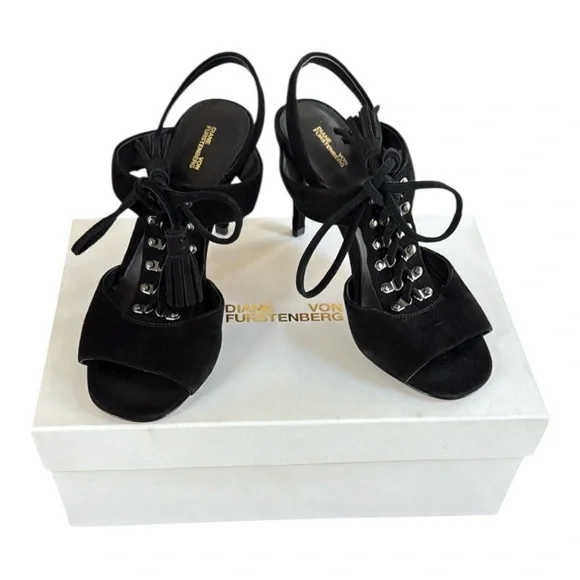 Diane Von Furstenberg Arabella Tassel Heels Size 6