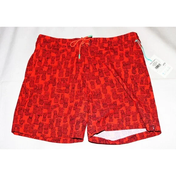 Tori Richard Anana Day‎ Tradewind Technology Shorts Pineapple Lined Swim Trunks