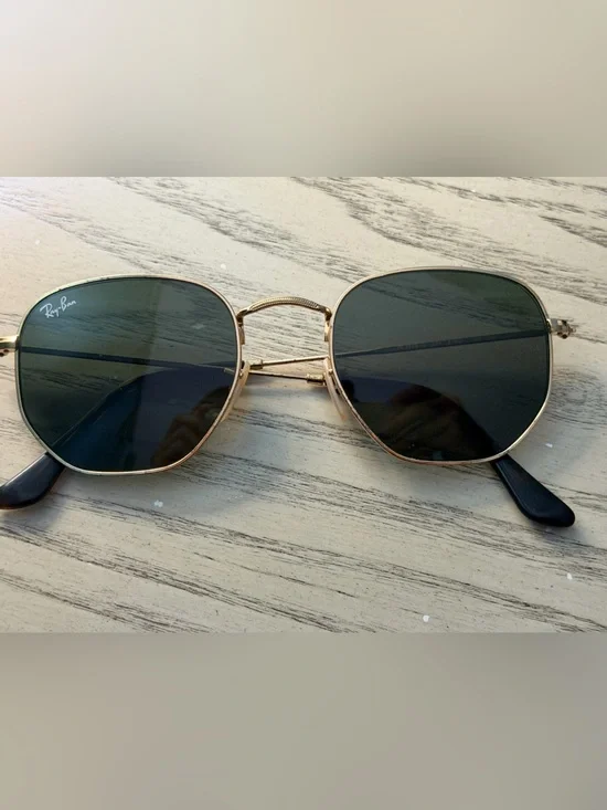 Ray-Ba Gold Frame Sunglasses