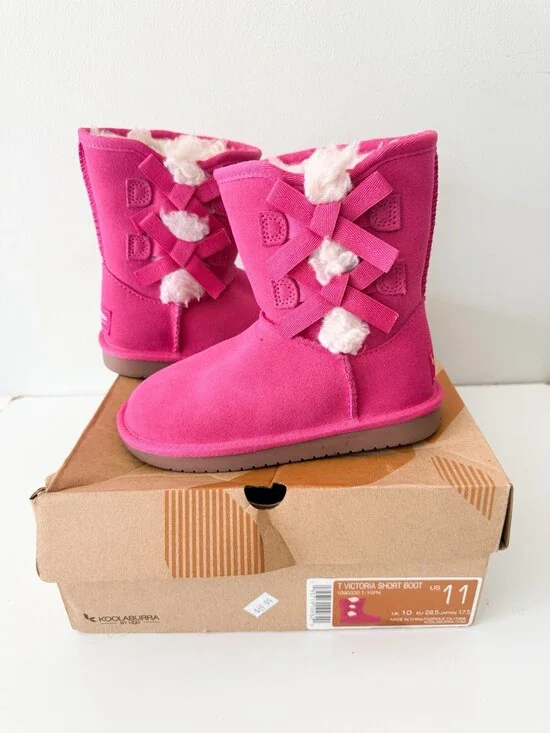 Koolaburra by UGG Victoria Short Boots girls sz toddler 11 pink new