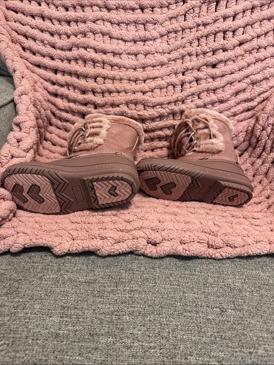 Kids Lurewilder Winter Snow Boots - Pink Plush Fur