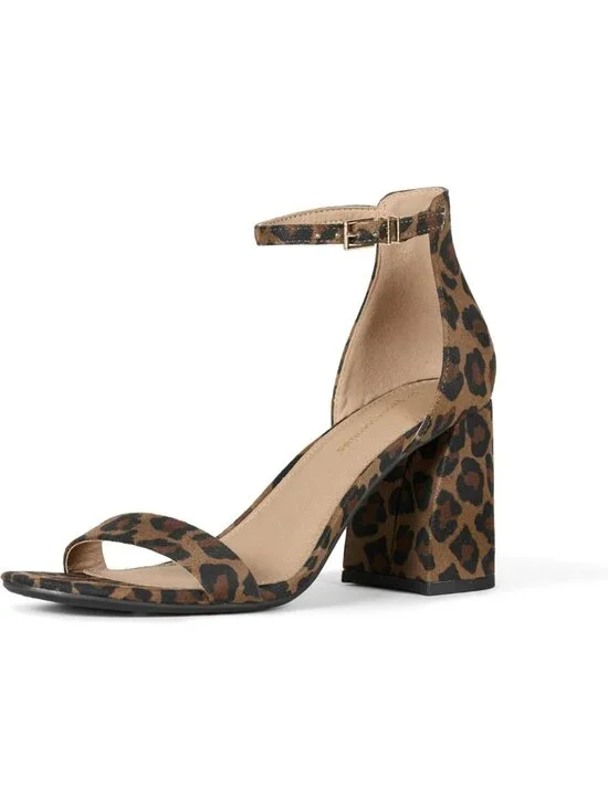 Stylish Women's High Heel Block Sandals with Ankle Strap - Perfect for Any