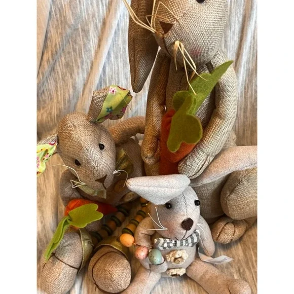Stuffed cloth‎ rabbits for decoration