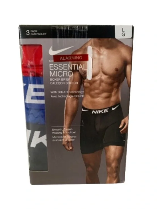 NIB. NIKE Men’s Dri-Fit 3 Pack Stretch Boxer Briefs