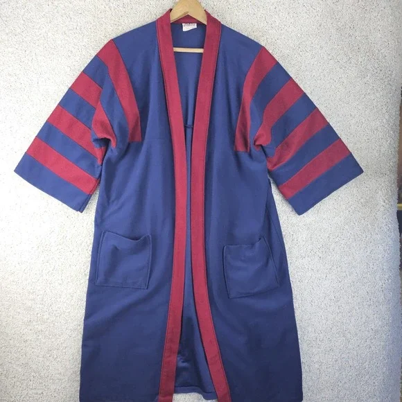 Vintage 70s McGregor Robe One Size Loungewear Smoking Jacket No Belt Made USA