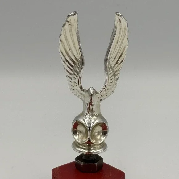 Vintage Silver‎ Metal Majestic Eagle Trophy Topper 2.75