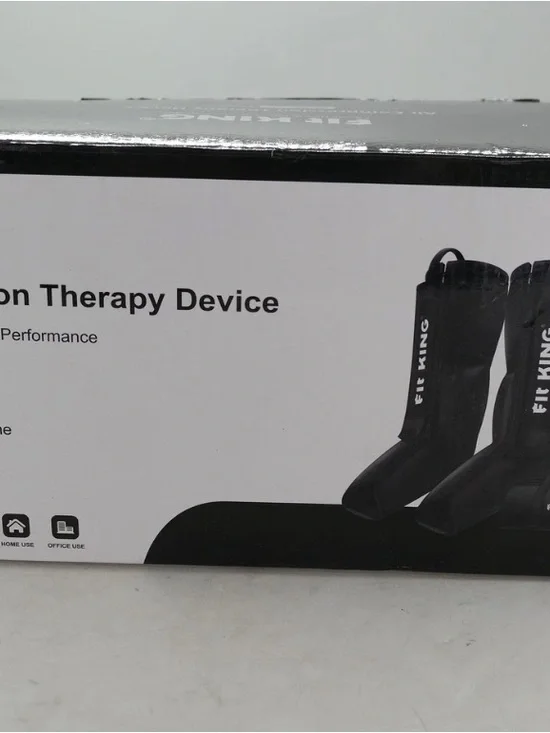 Fit King Air Compression Device FT-068A Leg Foot Circulation Massager Black