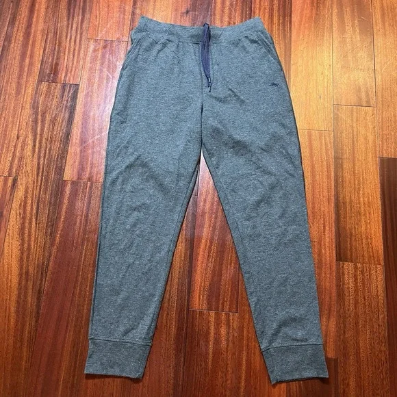 Tommy Bahama Pants Mens Medium Gray Lounge Sleep Drawstring Elastic Waist Pajama