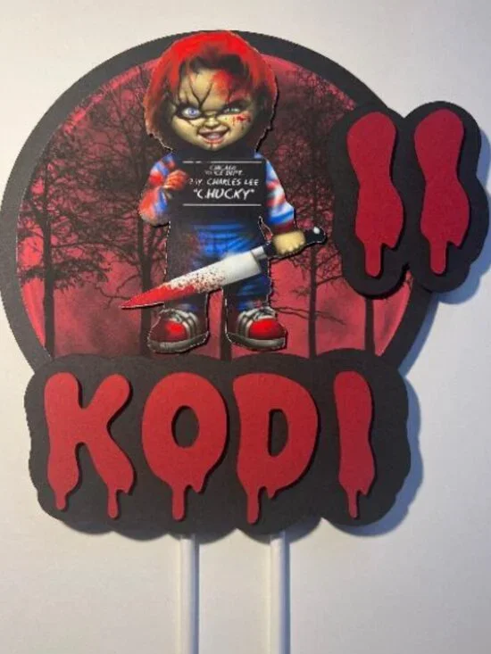 Chucky Customizable Cake Topper