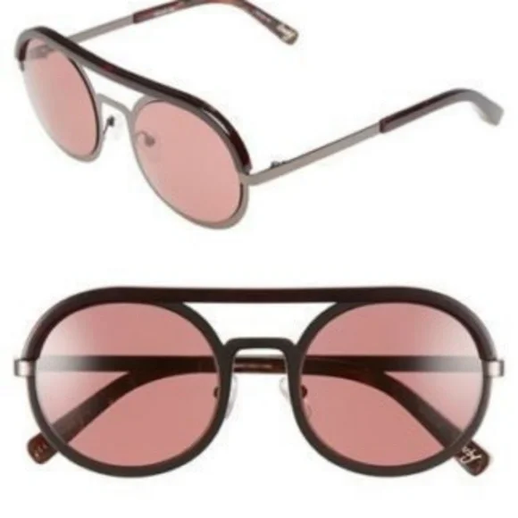 ELIZABETH AND JAMES Crosby ROUND AVIATOR SUNGLASSES NEW