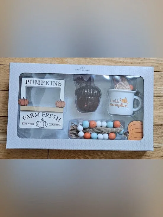 Hello Pumpkin Fall Table Or Tray Decor Set Kirkton House