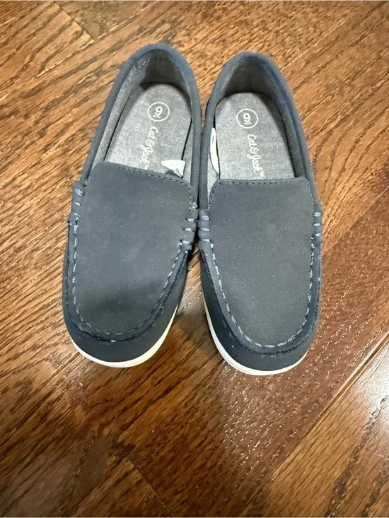Cat & Jack Navy Blue Boys Slip-On Loafers