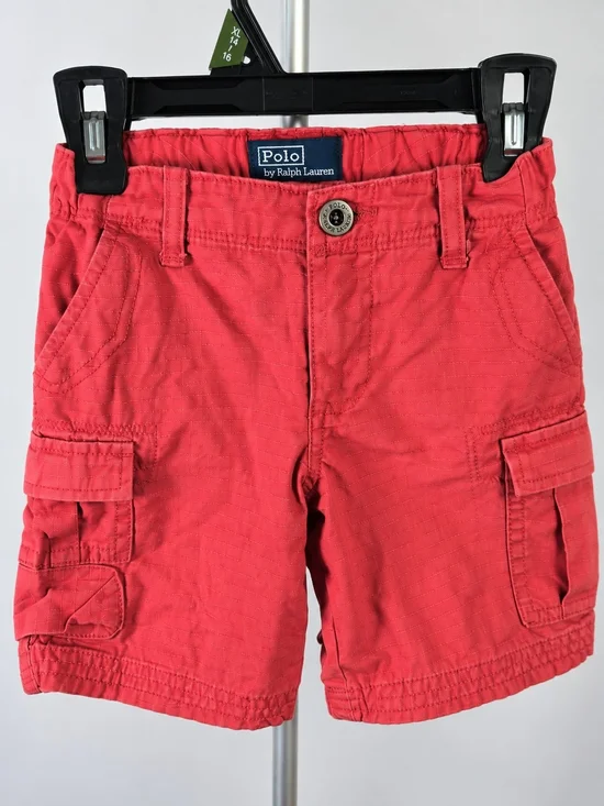 POLO Ralph Lauren Red Cargo Shorts for Kids