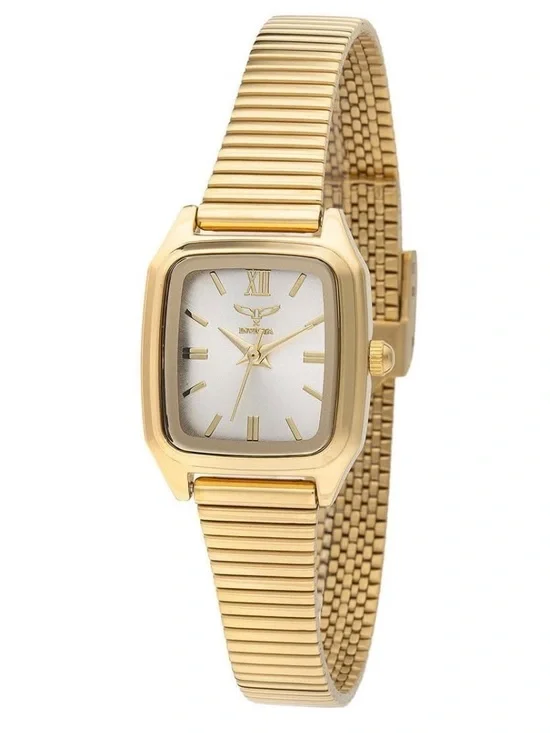 Invicta Celestial Gold Tone Women's Square Dial Watch Eye Catching 22mm