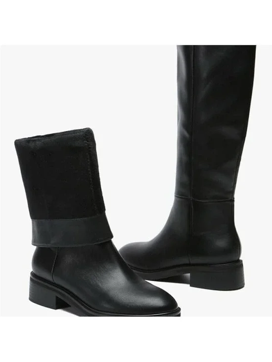 Bernal Black Knee High Boots Size 7.5