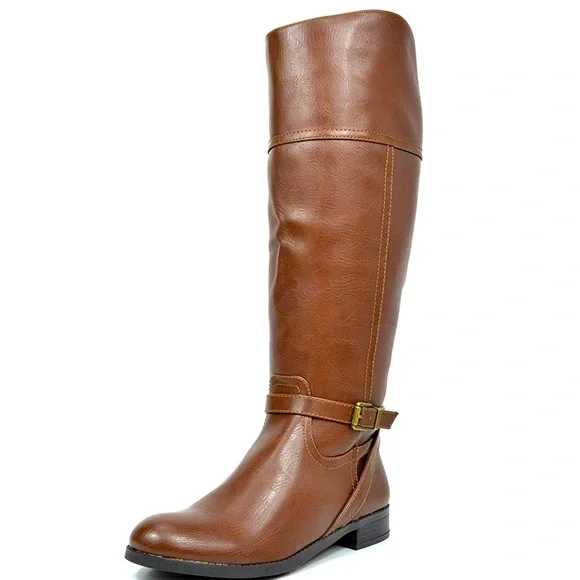 TOETOS Women’s Circo Brown Knee High Riding Boots