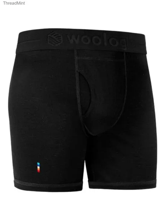 100% Merino Wool Boxer Briefs Breathable Slim Fit Underwear