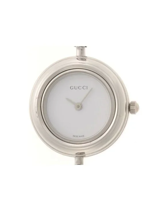 Gucci Change Bezel Watch Stainless Steel White Dial Quartz